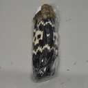 Longretve Skull Knit Brown Pom Pom Black Beanie Alpha One Size