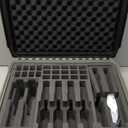 Pistol Case for Multiple Handguns TSA Approved Travel Pistol Case with 2 TSA Locks, Pre-cut Heavy Duty Waterproof Hard Shell Case with Silica Gel Canister