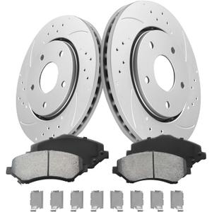 Front Brake Kit Compatible with 2008-2016 Dodge Grand Caravan