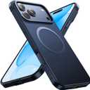 Magnetic for iPhone 17 Pro Case, [Metal Frame Grip] Fit for MagSafe [Military-Grade Protection] with Shockproof Scratch-Resistant Lining Slim Cover for iPhone 17 Pro Phone Case,Blue