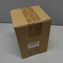 Black and Brown Rustic Farmhouse Floral Ceramic Striped Vase, Modern Antique Decorative Ceramic Flower Vases for Bouquet, Living Room, Bookshelf, Office, Wedding Mother Cottage Core Home Decor 7.7 in