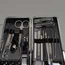 Nail Clippers Set Fingernail and Toenail Clipper Cutters, Manicure Pedicure Kit 18 Pieces Stainless Steel Professional Grooming Kits, Nail Care Tools with Luxurious Travel Case