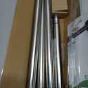 Shower Curtain Rod 34-66 Inches Never Rust 304 Stainless Steel Tension Curtain Rod Adjustable Shower Rod Spring Tension Non-Slip No Drilling Shower Rods for Bathroom Window