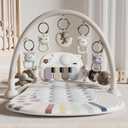 Baby Play Mat Baby Toys,Baby Gym Tummy Time Play Piano Activity Mat with 5 Infant Sensory Toys,Music & Light Infant Newborn Gifts for Babies Toddlers 0-12 Months.