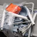 DMI Drop Arm Portable Toilet Commode, Extra-Wide Seat, 500 Pound Weight Capacity, Bucket with Lid Included, Adjustable Legs, Elderly Assistance Products, Grey