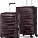 Samsonite Evolve SE Hardside Expandable Luggage with Spinners | Cordovan | 2PC SET (Carry-on/Medium)