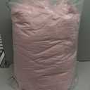 Litanika Pink Comforter Set Queen Size, 3 Pieces Lightweight Soft Fluffy Solid Bedding Set, All Season Bed Set (90x90In Comforter & 2 Pillowcases)