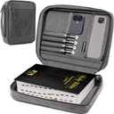 Bible Cover - Bible Case with Durable Handle, Men's Carrying Book Case Church Bag Bible, Fits Bibles up to 9" x 6.5", Protective with Zippered Pocket, Ideal for Father's Gift, Christian Gift (Gray)