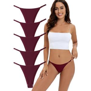 Seamless Underwear for Women, No Show Panties, breathable fabric with butterfly holes,6-Pack, L