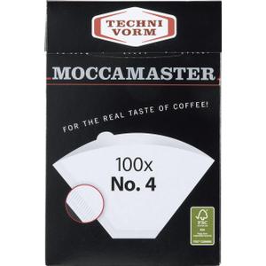 Technivorm Moccamaster #4 White Paper Filters, 100-count per box