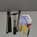 Floor Scraper, 31" to 61" Scraper Tool Long Handle with 4-inch Razor Blade Stainless Steel Material Adjustable Cleaning Glass Wall Gum Paint Tile Glue Linoleum Carpet Sturdy Durable