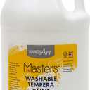 2 x Handy Art Little Masters Washable Tempera Paint, 64 Fl Oz (Pack of 1), White