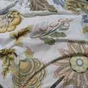 Boho King Size Comforter Set - 3 Piece Patchwork Vintage Soft Bedding Farmhouse Reversible Sage Green Bed Set for All Season, 1 Lightweight Comforter (104"x90") and 2 Pillow Shams (20"x36")