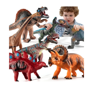 NIPLOOOW Big Dinosaur Toys for Kids 35, 7 Piece Realistic Soft Dinosaur Figures, Jumbo Dinosaur Toys for Kids 57, Dinosaur Party Favors, Birthday Gifts for Boys & Girls