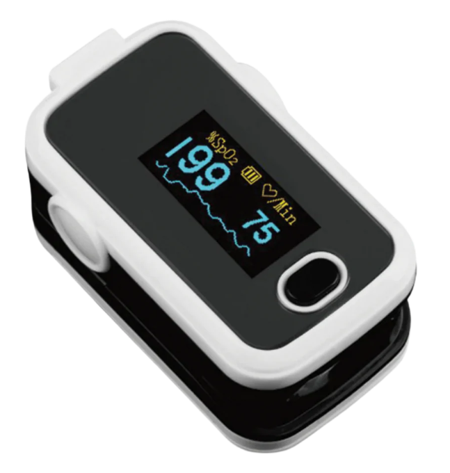 Pulse Oximeter,OLED Display Oxygen Monitor Fingertip,Blood Oxygen Saturation Monitor(SpO2) with Carrying Case,Silicone Cover