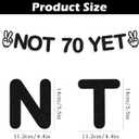 69th Birthday Party Decorations for Men Women, "Not 70 Yet" Birthday Banner - Premium Cardboard Hanging Sign for 69 Birthday Party, Wall & Ceiling Decor