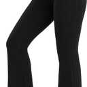 Nirlon Womens Bootcut Yoga Pants - Wide Leg Pants for Women Soft & Breathable Bootcut Yoga Pants for Yoga Regular & Plus Size (XX-Large, Black)