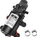 12 Volt Diaphragm Pump 5LPM 1.35 GPM 116PSI Self Priming Sprayer Pump 12V DC Fresh Water Diaphragm Pressure Pump for RV Camper Marine Boat Lawn (60W)