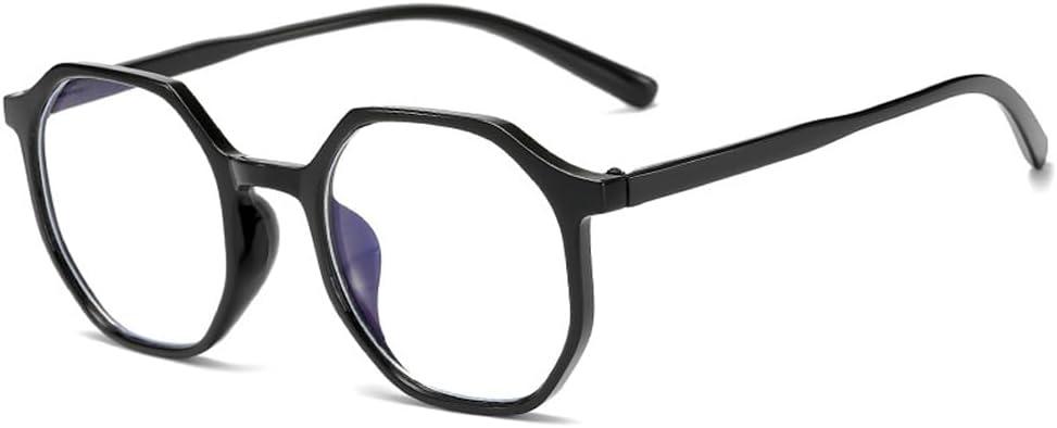 Fashion Oversize Myopia Glasses for Men Women Lightweight Nearsighted Distance Glasses (Black, -1.5 Diopters)