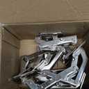 Furniware 2 Pair 170 Degree Frameless Soft Close Cabinet Hinges, Heavy Duty Hidden Hydraulic Lazy Susan Hinges Concealed for Corner Cabinet, Crawlspace Trap Door, Wardrobe(No Cup Grooving)