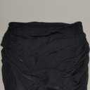 SherryDC Women's Ruched Mesh Bikini Swimsuit Bottoms High Waisted Sheer Short Swim Skirt.S