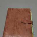 Wonderpool Leather Journal Refillable Binder A5 Writing Notebook Folder Organiser with Dotted Paper & Multi Pockets Cover for Business School Travel (A5, Brown)