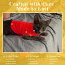 2 Pack Solid Color Dog Shirts - Lightweight, Quick Dry, Breathable Pet T-Shirts for Small to Large Dogs - Stretchy, Durable, Ideal for All Seasons and Holidays.Orange Red L