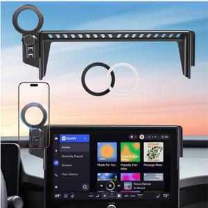 Car Phone Holder for Toyota RAV4 2026 with 10.5-Inch Screen (Not for 12.9-Inch Screen) 360 Rotation Magnetic Cell Phone Mount, Compatible with Magsafe, Does Not Affect Air Vent