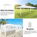 HOTEEL 10x30 Party Tent Outdoor Canopy Tents for Parties with 8 Removable Sidewalls, Carpas para Fiestas Waterproof for Gazebo Large Backyard Shelter Patio Wedding Events Tent BBQ