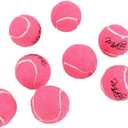 Midlee Pink 1.5" Mini Squeaky Dog Tennis Balls- Set of 12