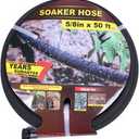 Soaker Hose 50ft Saves 70Water Perfect Delivery of Water Great for Garden Flower Bed (5/8inch-50ft)