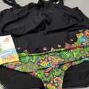 Mooncore Womens Plus Size Swimsuit High Waisted Tankini Bathing Suits Two Piece Flounce Bikini Swimsuit, 3XL