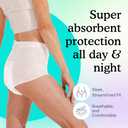 Because Adult Incontinence Underwear for Sensitive Skin - Women - Premium Overnight Disposable Briefs, Anti Odor - White, X-Large - Absorbs 6 Cups - 12 Count (Pack of 1)