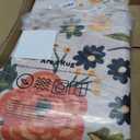 Rugcomf Round Rug 6ft Washable Circle Rug Non Slip Low Pile Boho Floral Small Circular Rug for Bedroom, Bathroom, Entryway, Kids Room, Office, College Dorm (Beige)