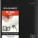 AT-A-GLANCE 2027 Appointment Book Planner, Weekly & Monthly, 7" x 8.75", Quarter-Hourly, Recycled, Black (70951G0527)