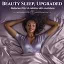 SLEEP SANCTUARY Satin Sheets Queen Size 4 Piece Luxury Silky Bed Set, Softer Than Silk, 15" Deep Pocket, Cooling & Wrinkle-Free, Moisture-Wicking & Breathable for Hair & Skin (Lavender)