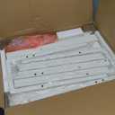 Furologee 5-Tier White Ladder Shelf, Ladder Bookshelf with Removable Drawer, Mordern Bookcase Storage Rack Organizer, Wood Metal Freestanding Storage Shelves for Living Room, Home Office, Bedroom