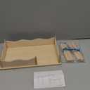 Niteangel Hamster Play Wooden Platform & Multi-Chamber Series Maze Fence for Dwarf Syrian Hamsters Gerbils Mice Degus or Other Small Pets (for 2 Chamber Hideout-Large)