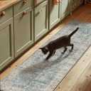 Machine Washable Rug Runners for Hallways: 2'6"x8' Kitchen Rugs Stain Resistant Non Slip Low Pile Soft Boho Carpet Runners for Hallways Bedroom Entryway Indoor Beside Bathroom Farmhouse