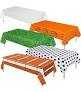 Oudain 6 Pcs Sports Round Tablecloths 84 Inches Sports Party Decors Plastic Football Baseball Basketball Table Covers Golf Soccer Field Disposable Table Cloth for Birthday Party Supplies Decors Favors