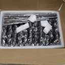 48 Pack Candle Holders Taper Candle Holders Tall Metal Candle Stands Holders for Table Centerpiece Modern Pillar & Home Wedding Decor, Matte Black