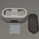 Ultrasonic Jewelry Cleaner, 48KHz Ultrasonic Cleaner Machine for Jewelry, Eyeglasses, Rings, Watch Strap, Dentures-Dual Cleaning Modes, 304 Stainless Steel Tank (White)