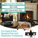 IPI Pilot Assembly 4021-423 for Heatilator, Heat N Glo, QuadraFire Fireplaces, Propane Gas Pilot Assembly Fireplace Parts for Heatilator ND4236I, ND3933I, Heat N Glo 6000TR, SL-550TRS