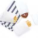 100-pack 6x8 Inches White Kraft Paper Bags for Bakery Cookies Treats Snacks Sandwiches Popcorn Small Gift bag