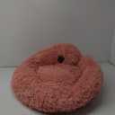 PetJett Calming Medium Dog Bed - 30'' Round Dog Beds, Anti-Slip & Washable Super Soft Fluffy Plush Donut Bed, Anti-Anxiety Premium Comfort Pet Bed, Fits Dogs up to 45 lbs - Pink