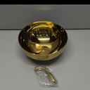 Gold Stainless Steel Steak Dome Cover with Handle, Food Dome Cover for Melting Cheese, Buttering Desserts, Steaming and Serving Burgers, Sandwiches, 3.54"x7.9"x7.9"