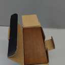 Wood Vinyl Record Shelf Wall Mount, Small Wall Record Holder Display Shelf, Vinyl Record Shelves Record Album Display Holder for LP, CD, Book Art Storage Vintage Home Decor (6, Light Walnut)