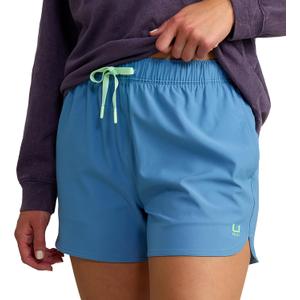 HUK Womens Pursuit Volley Short, Quick-Dry Fishing Shorts for Women (Small, Quiet Harbor)