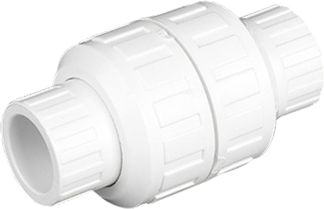 PVC Check Valve, Suitable for Swimming Pools, Water Tanks and Spas. (1 inch)