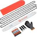 Savior 16 Inch Replacement Chainsaw Bar & R56 Chain, 3/8"LP Pitch, .043" Gauge, 56 Drive Links, Fits EGO Power+, Echo, Craftsman, Poulan, Homelite, Husqvarna, Ryobi And More (623000), 3 Chains+ 1 Bar